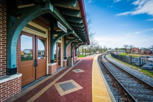 The train station in Frederick, Maryland